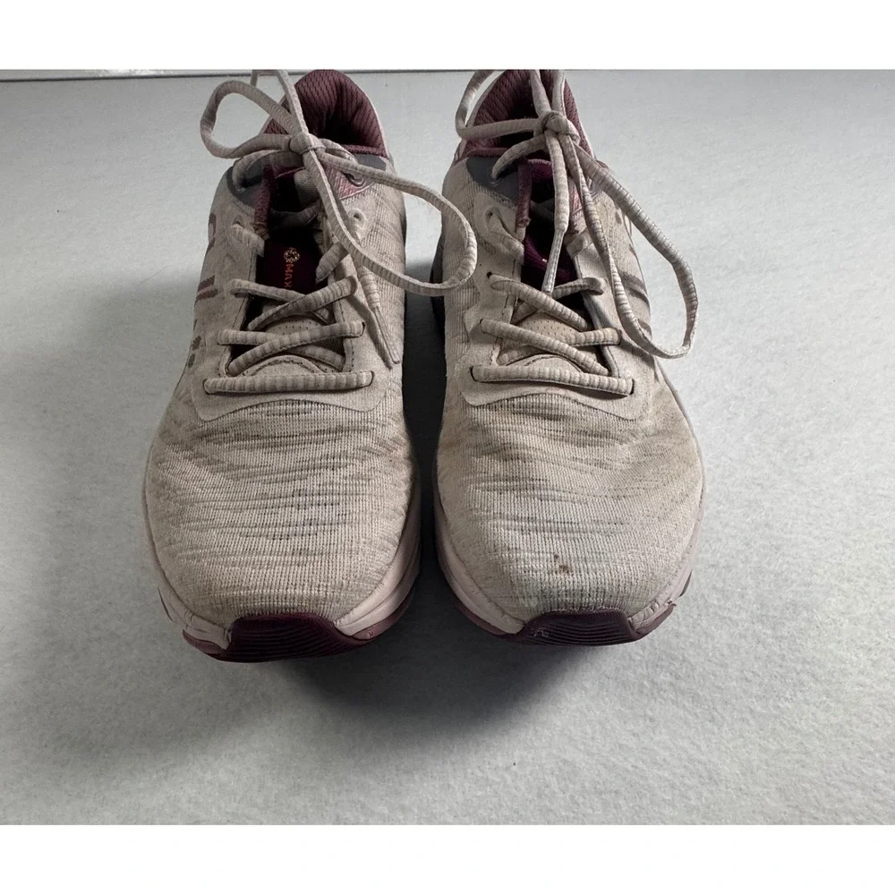 Ryka Devo X Max Womens Walking Shoes Tan Plum Lace Up Sneakers Size 7M